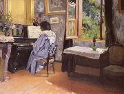 Felix Vallotton Woman at the Piano France oil painting artist